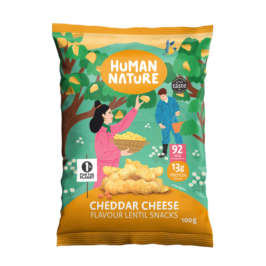 Human Nature Cheese Flavour Lentil Snacks