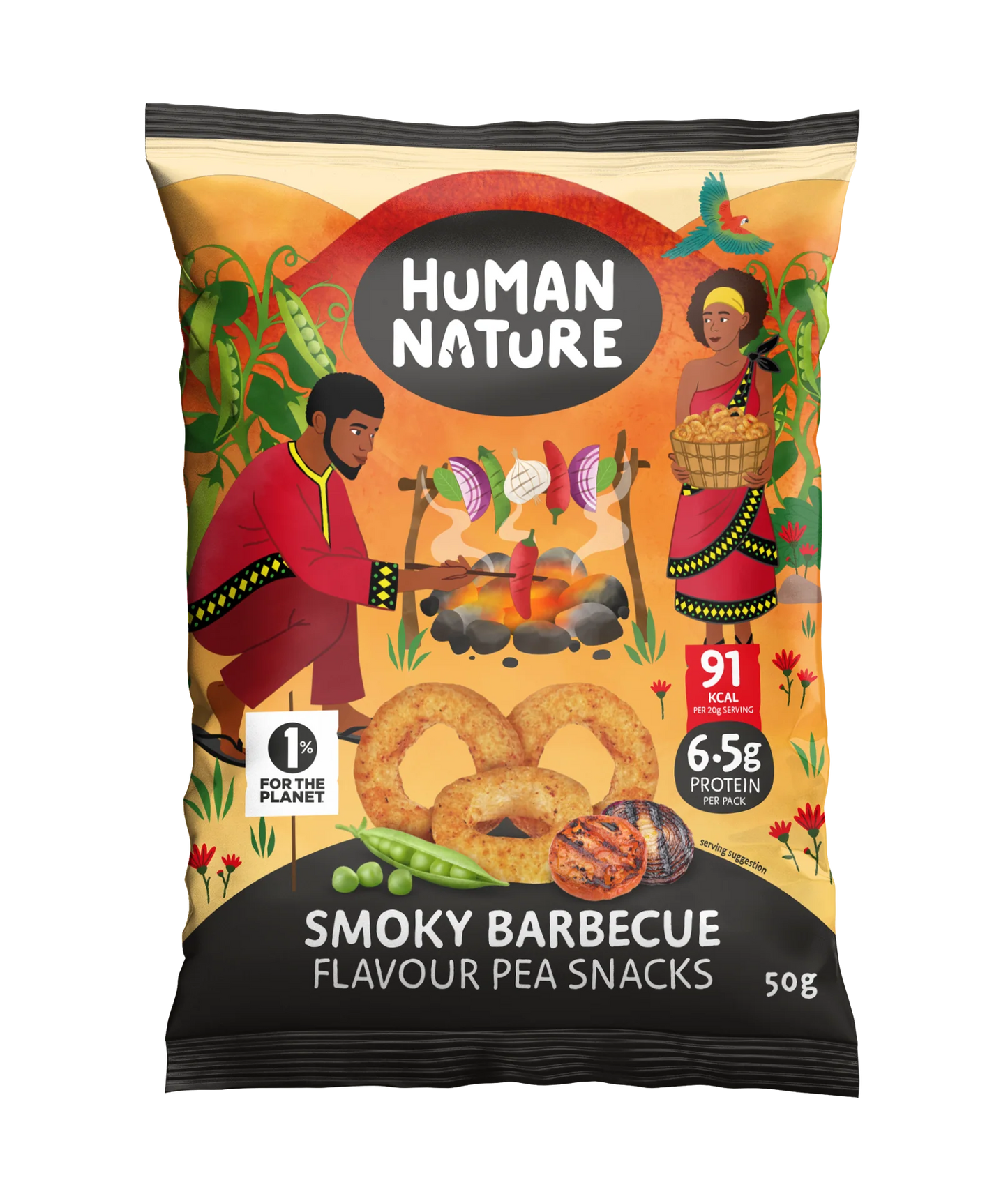 Human Nature Smoky BBQ Pea Snacks 10